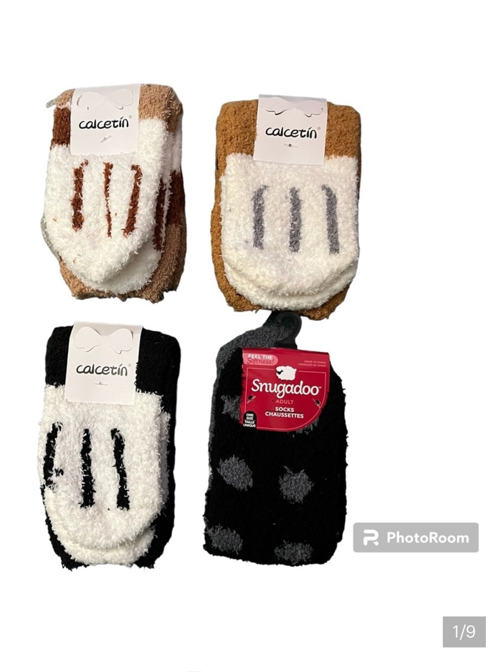 NEW IN PACKAGING Fluffy Adult Socks - Set of 4